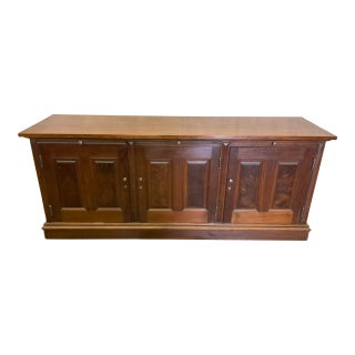 Late 19th Century Walnut Store Display Counter Cabinet With Raised Panels For Sale