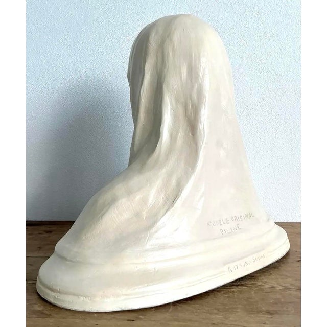 Cream Vintage 1900 Original Model Plaster Marquette of Pilne For Sale - Image 8 of 12