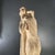 Wood Draped Nude Woman Terracotta Sculpture by Alphonse Darville, 1959 For Sale - Image 7 of 13