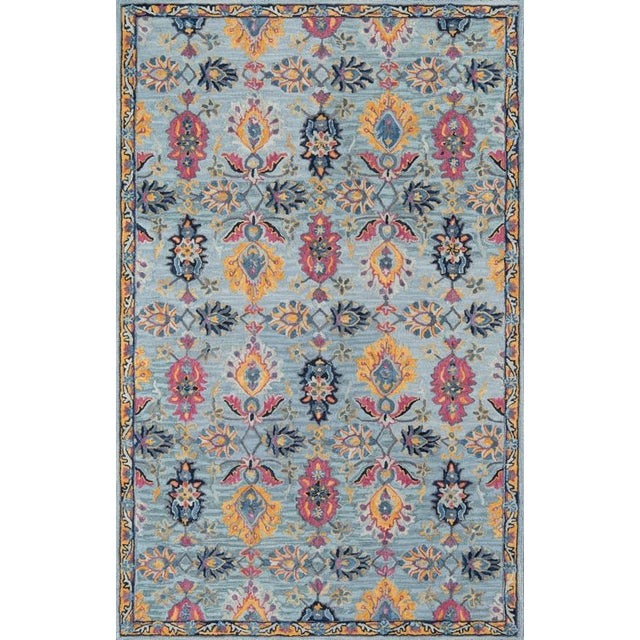 Blue Ibiza Blue Hand Tufted Area Rug 8' X 10' For Sale - Image 8 of 8