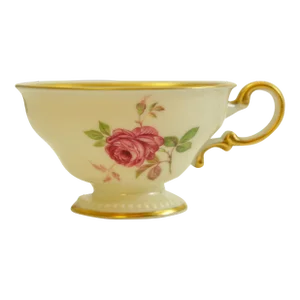Castleton Peony China Footed Tea Cup Set of 12
