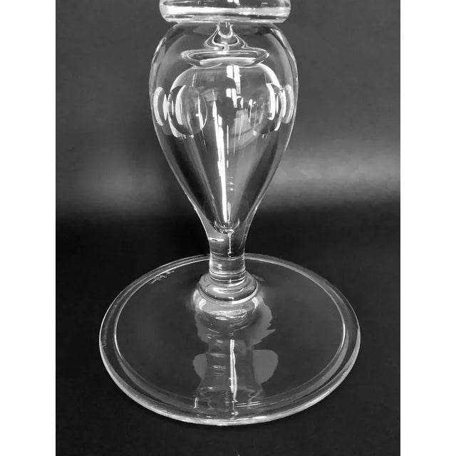 Late 20th Century Art Nouveau Style Huge Crystal Fruit Bowl and Planter Table Centerpiece For Sale - Image 10 of 13