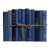 Decorative Books - Vintage Denim Book Bundle - 1 Foot of Blue Books For Sale