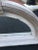 Wood Large Half Round Pediment Mirror in Whitewashed Pine For Sale - Image 7 of 12