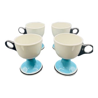 1960s Alexander Girard La Fonda Del Sol Demi Tasse Ceramic Cups- Set of 4 For Sale