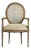 Everest Medallion Arm Chair in Cane/Beige For Sale