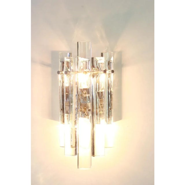 German Crystal Rod Sconces by Kinkeldey, 1970s, Set of 2 For Sale - Image 6 of 7