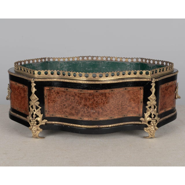 Wood 19th Century Napoleon III Jardinière or Cache Pot For Sale - Image 7 of 10