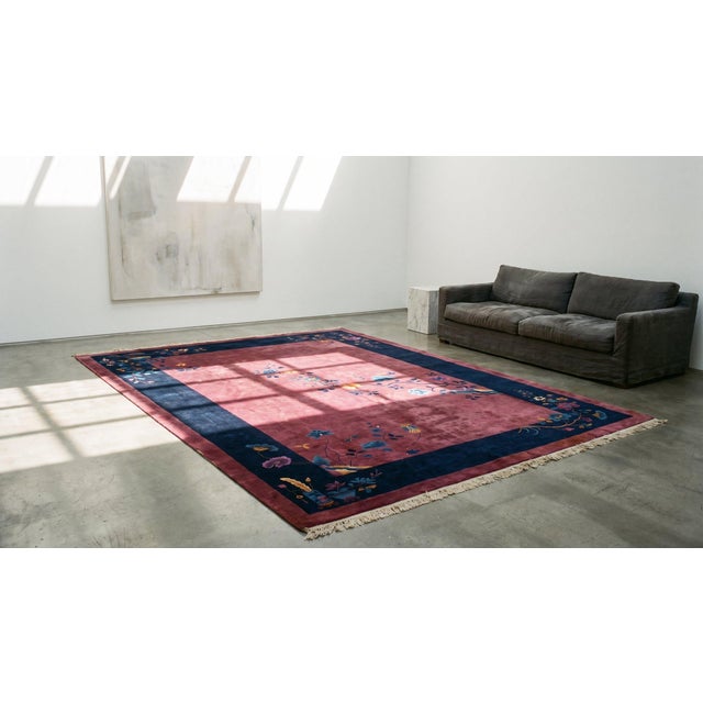 Antique Chinese Art Deco Rug For Sale In New York - Image 6 of 8