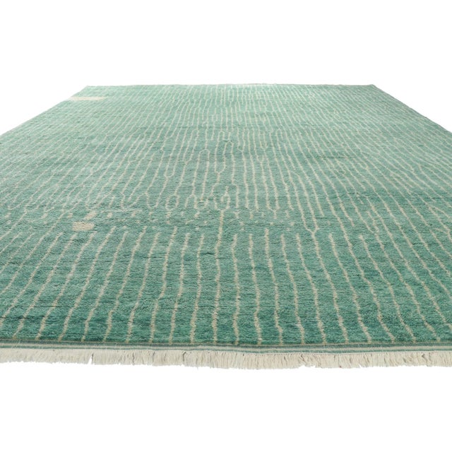 Contemporary Contemporary Room Size Moroccan Style Rug - 12'04 X 14'09 For Sale - Image 3 of 9