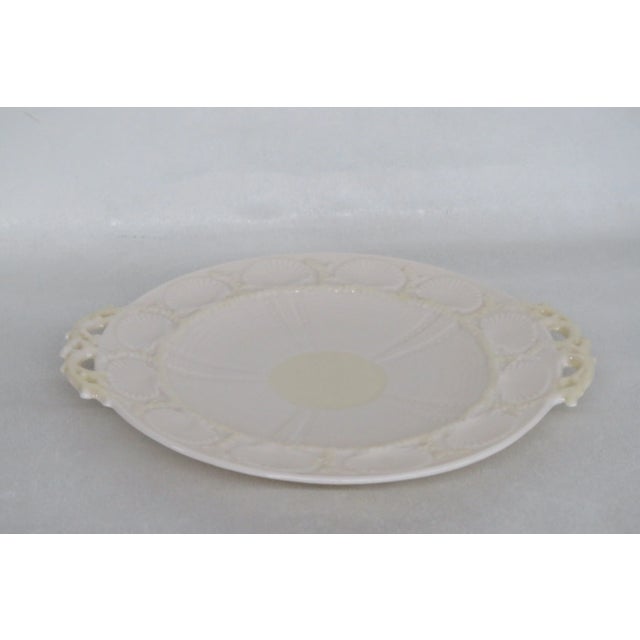 Belleek Pottery Ltd. Belleek Shell Tea Ware Cake Plate Irish Porcelain For Sale - Image 4 of 12