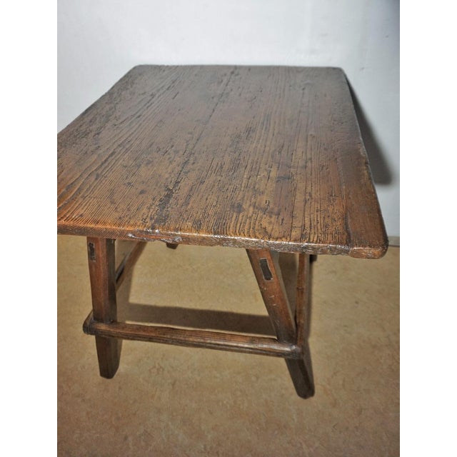 Rustic Small Antique Merchant Table, 1900s For Sale - Image 3 of 18