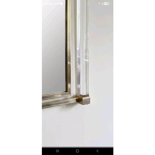 French Wall Mirror by Pierre Vandel, 1970s For Sale - Image 4 of 7