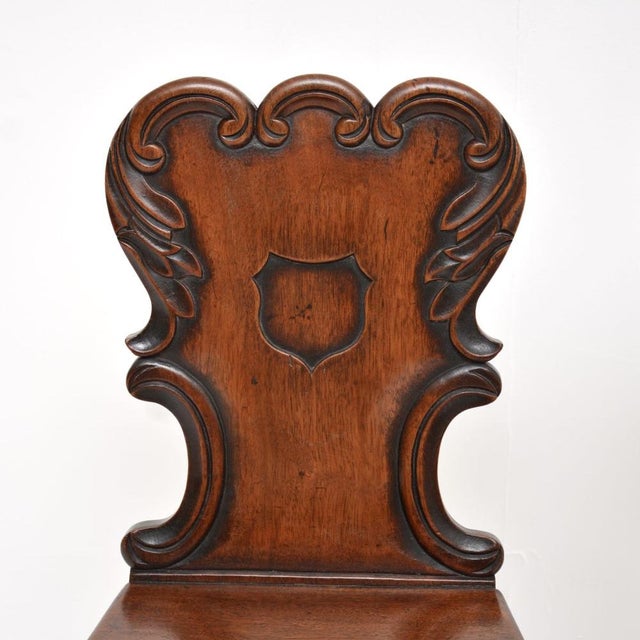 Wood Antique William IV Hall Chairs, 1830, Set of 2 For Sale - Image 7 of 10
