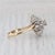 Mid 20th Century Mid 20th Century 2.50ctw Diamond Cluster Engagement Ring 14k Yellow White Gold Size 11.25 For Sale - Image 5 of 8