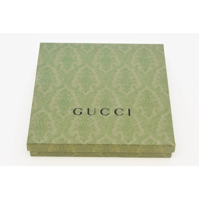 Textile Gucci Silk Square Scarf With Horse Bit Motif For Sale - Image 7 of 12