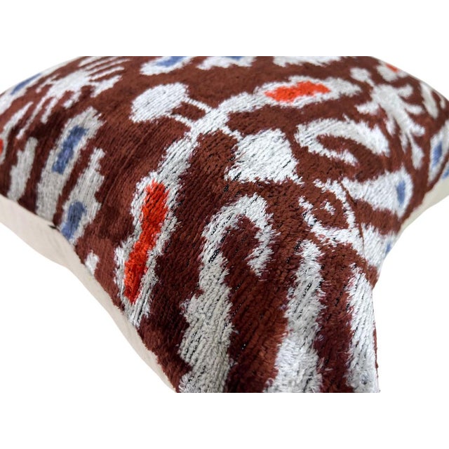 Handmade Velvet Silk IKAT cushion cover with leaf design and multicolor. It can be a perfect gift for new homes. This...