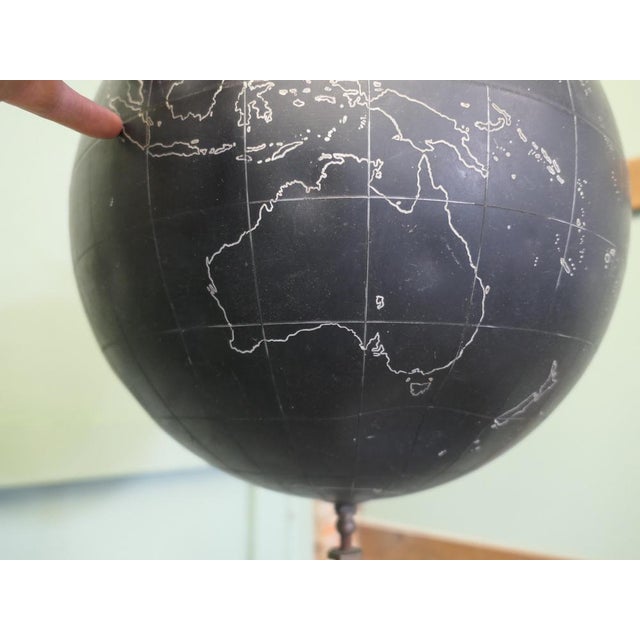 1950s Terrestrial Slate Globe from Phillips, 1950 For Sale - Image 5 of 8