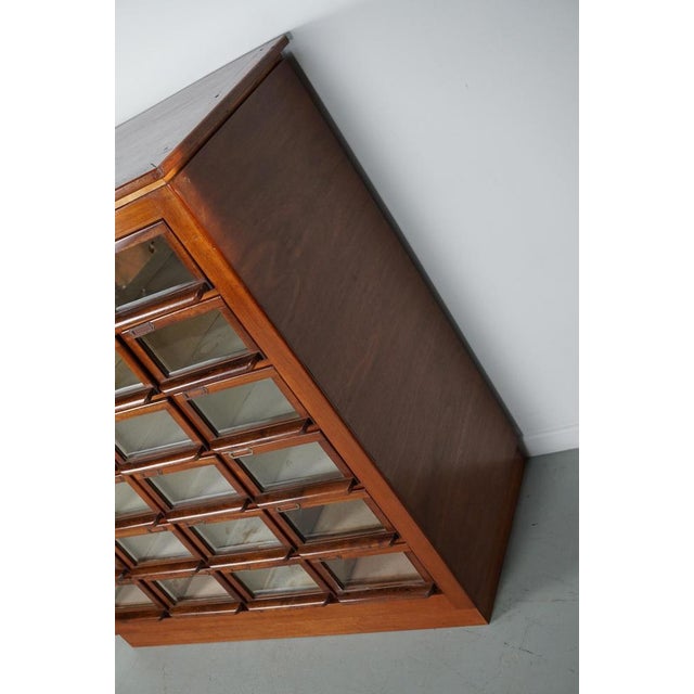 Vintage Dutch Hardwood Haberdashery Shop Cabinet, 1930s For Sale - Image 11 of 18