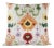 Square Silk Velvet Accent Ikat Pillow For Sale