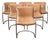 1970s Mid-Century Modern Saporiti Tubular Chrome and Leather Italian Armchairs - Set of 6 For Sale