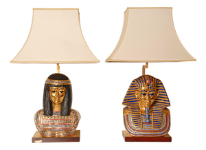 Vintage Italian Table Lamps from Capodimonte, 1970s, Set of 2