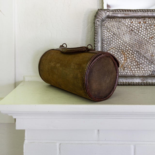 Antique British Woods Lawn Bowls With Canvas and Leather Bowling Case For Sale - Image 13 of 18