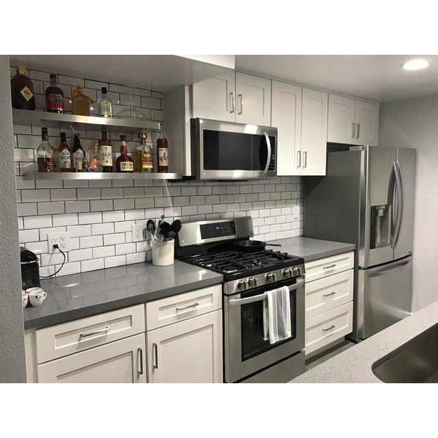 Floating Shelf in 304 Stainless Steel, 36"x12"x1.5" For Sale - Image 4 of 6