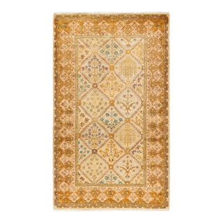 Ottoman Hand-Knotted Area Rug - Ivory, 3' 2" x 5' 3" For Sale
