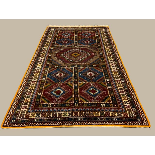 Moroccan Tazenakht Rug Vintage Moroccan rug from 1960s, made with all natural colours as if it is reflecting the beautiful...