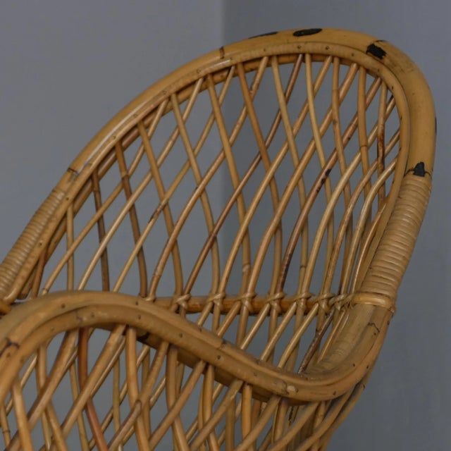 Wicker Armchair from Gervasoni, 1960s For Sale - Image 15 of 17