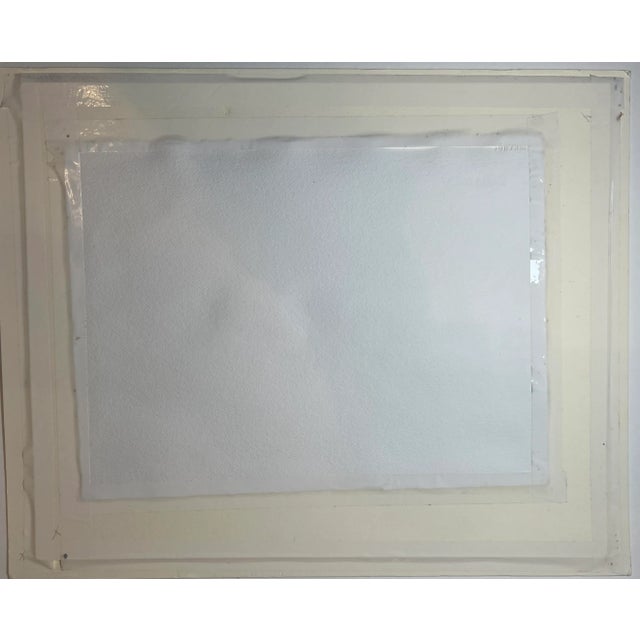 Green Original Watercolor Countryhouse With Red Barns For Sale - Image 8 of 8