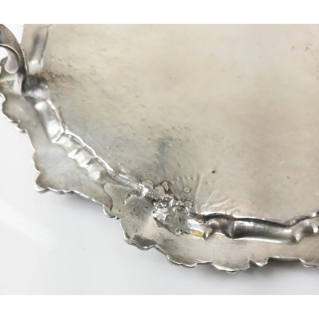 18th Century Irish Sterling Silver Dublin Hallmarked Salver For Sale - Image 10 of 12