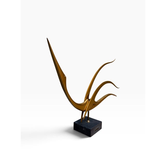 Meloniski, Depicting a Bird in Flight, 1950s, Metal For Sale - Image 4 of 5
