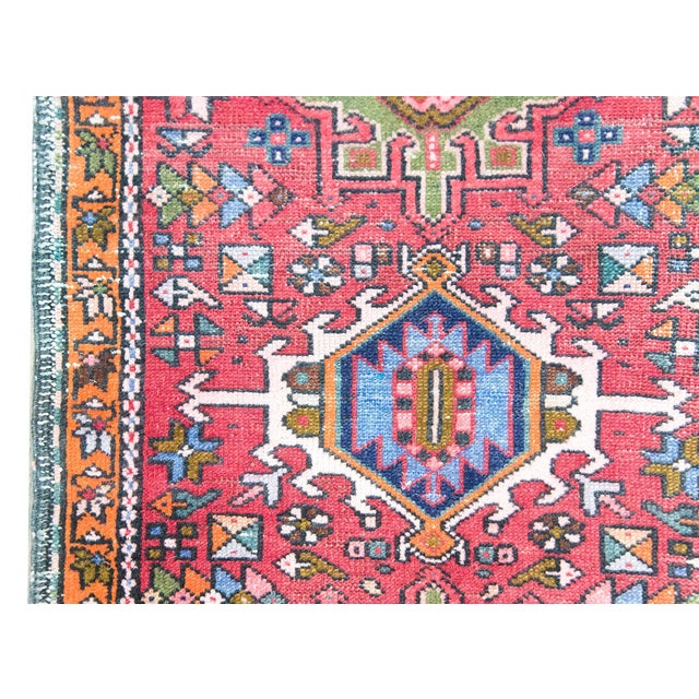 Early 20th Century Persian Heriz Rug For Sale - Image 4 of 15