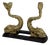 1970s Sculptural Italian Bronze Brass Koi Fish Console Table For Sale