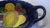 Blue Vintage Hand-Painted Mexican Majolica Talavera Style Serving Bowl W Handles Fruit Design For Sale - Image 8 of 12