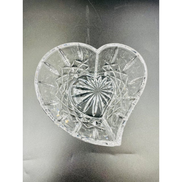This beautifully Waterford Heart-Shape treat or trinket bowl is as Rare as it is Romantic. It catches the light as...