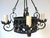 Addison Mizner Style Spanish Colonial Wrought Iron Four-Light Chandelier For Sale - Image 4 of 18