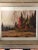 A beautifully painted oil on Masonite board featuring the peak autumn color in the mountains of Canada. The artist is...