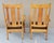 Early 20th Century 2 Matching 1910 Mission Quarter Sawn Oak & Removable Leather Seat Arm Chairs For Sale - Image 15 of 18