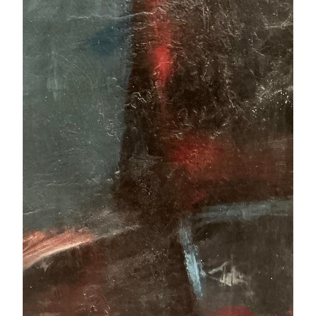 Paint “At the Corner of the Earth” 1960 Vintage Abstract Painting by Bob Witz For Sale - Image 7 of 12
