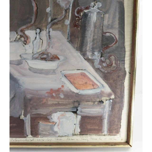 1960s Watercolor Gouache Painting by American Artist Robert Andrew Parker For Sale - Image 5 of 13