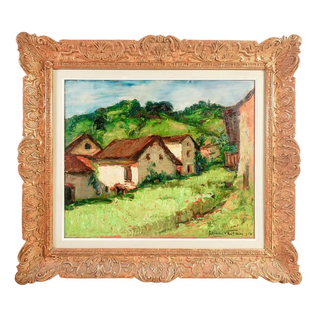 Felice Vellan, Landscape, 1964, Oil Painting, Framed For Sale