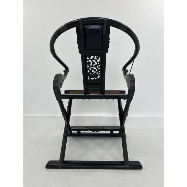 Black Folding Lounge Chair, 1950s For Sale - Image 8 of 17