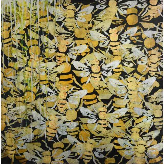 Aria di miele is a striking mixed-media work by Italian artist Lola Vitelli, whose painting explores the delicate boundary...