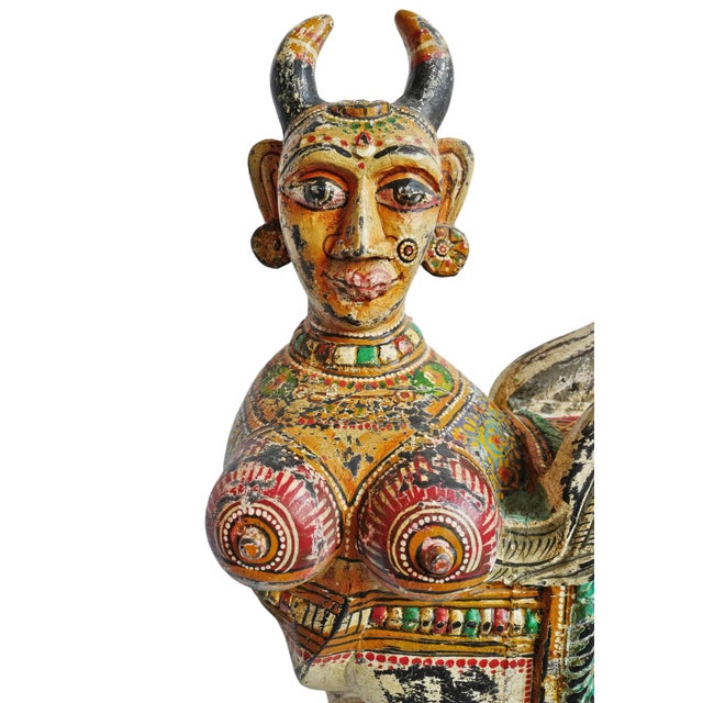 Early 20th Century India Nandi Shiva Bull Figure For Sale In Los Angeles - Image 6 of 9