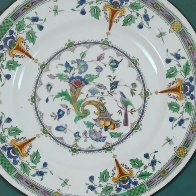 Wedgwood Framed English Wedgwood Hand-Painted Porcelain Charger For Sale - Image 4 of 6