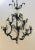 Transitional Italian Bronze and Rock Crystal Chandelier For Sale - Image 4 of 4