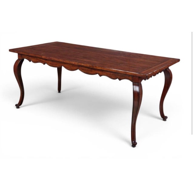 Minton-Spidell 18th C Style Minton Spidell French Country Walnut Dining Table For Sale - Image 4 of 6